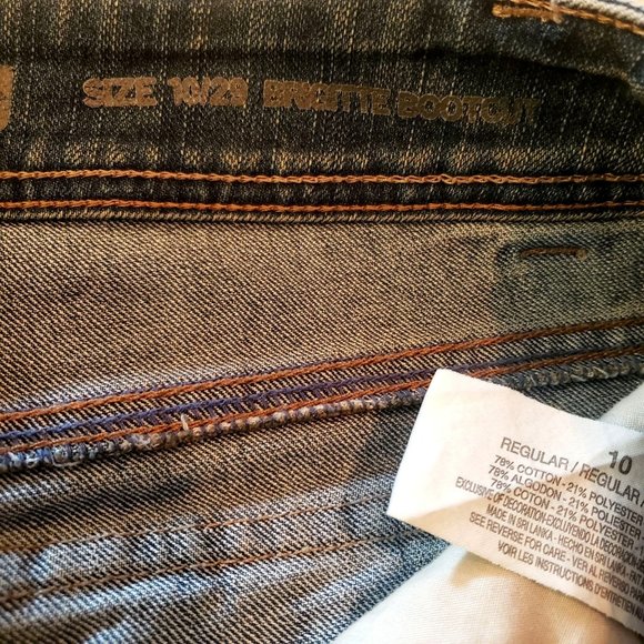 Code Blue Brigitte Boot Cut Jeans size 10R Medium wash high rise - Picture 4 of 8